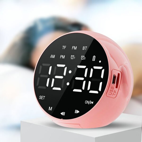 Haut-Parleur Bluetooth et Réveil de Bureau LED Numérique – Enceinte Bluetooth