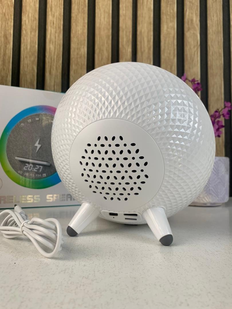 Haut-parleur et Lampe de Chevet avec Lumière RGB et Chargeur Induction 15W - Image 6