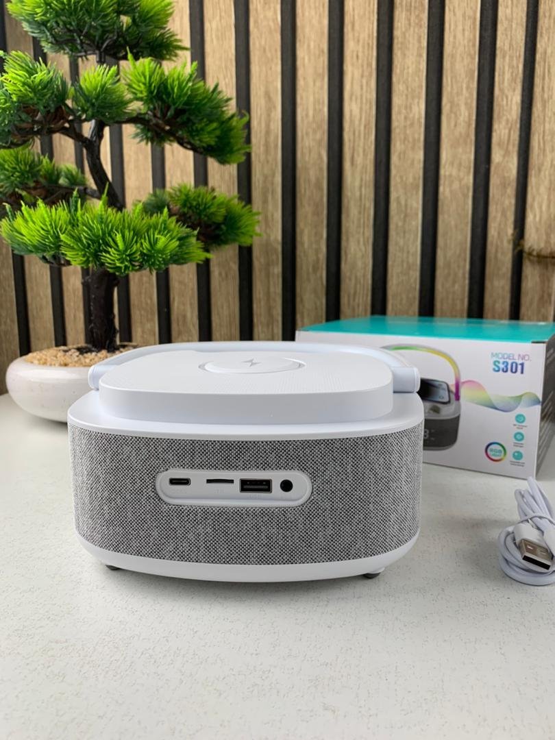 Haut-Parleur Bluetooth Portable S301 à LED RGB avec Chargeur Sans Fil 15W - Image 7
