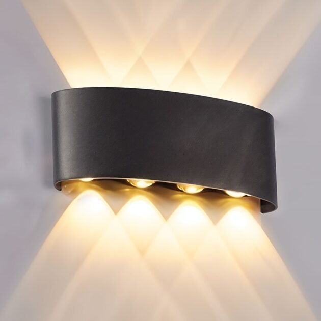 Applique Murale LED 8W Étanche 4 Lampes en PP