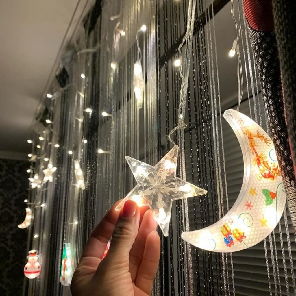 Guirlande Rideau Joudelimiar Étoile & Lune