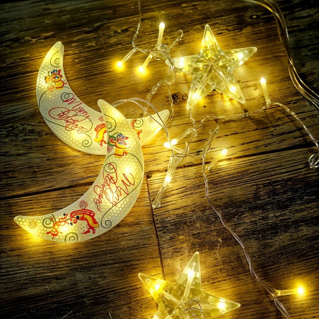 Guirlande Rideau Joudelimiar Étoile & Lune - Image 4