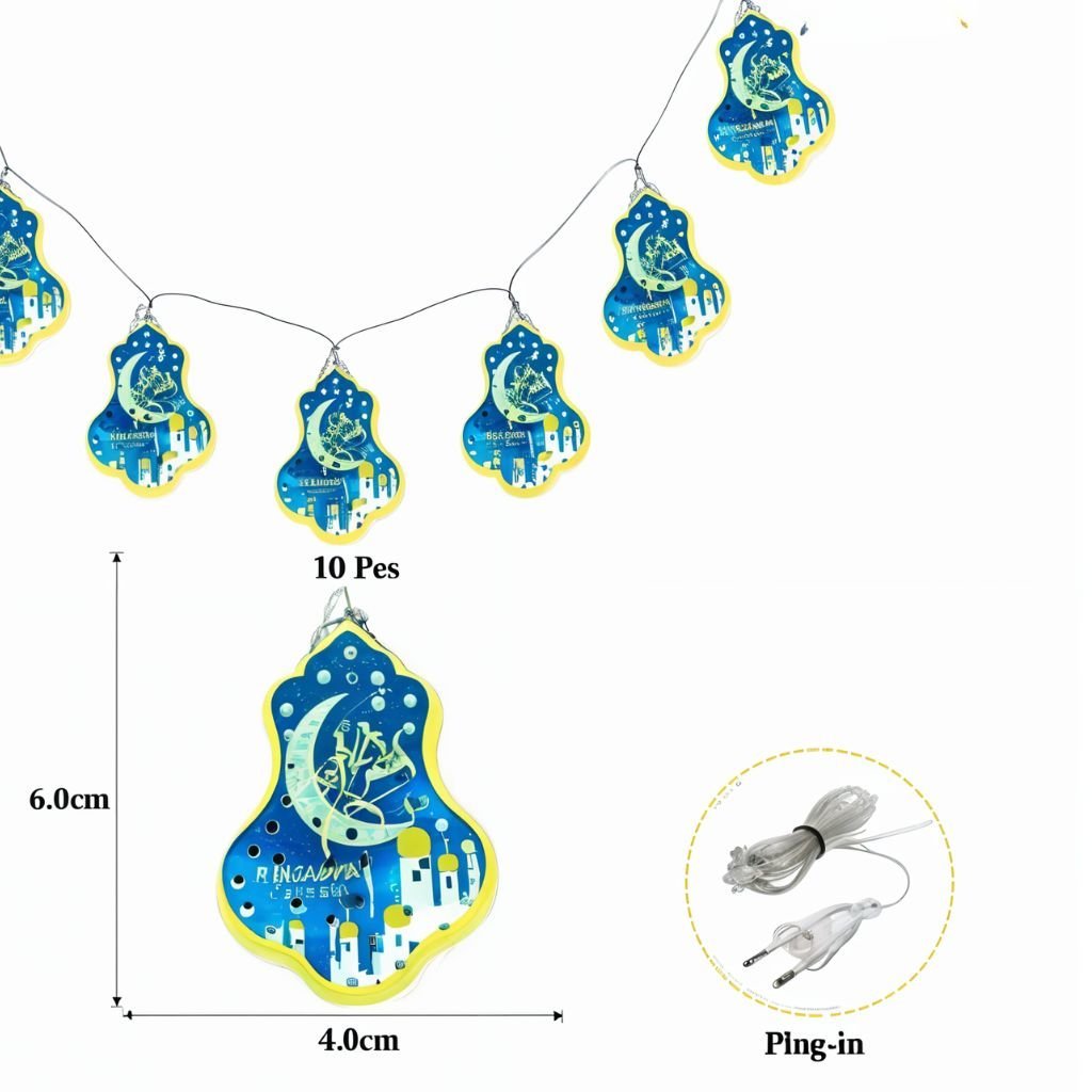 Guirlande Lumineuse Dorée Ramadan & Aïd - Image 3