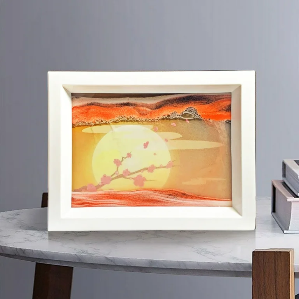 Tableau Sablier Dynamique - Décoration Relaxante et Artistique - Image 2