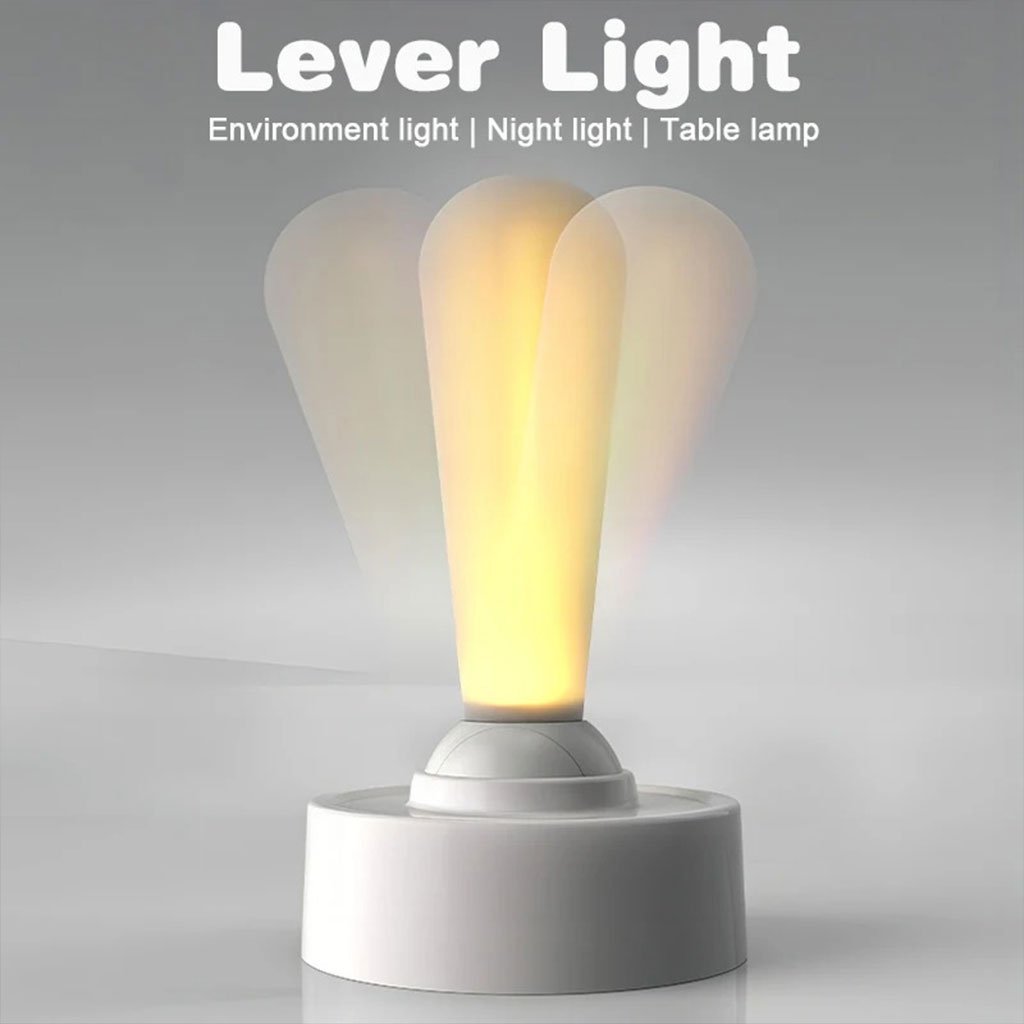 Veilleuse LED Design à Levier Rechargeable avec Interrupteur à Bascule - Image 2