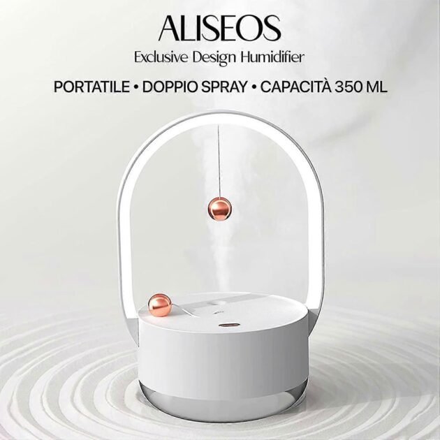 Humidificateur Portable à brume 350ml avec veilleuse rechargeable USB