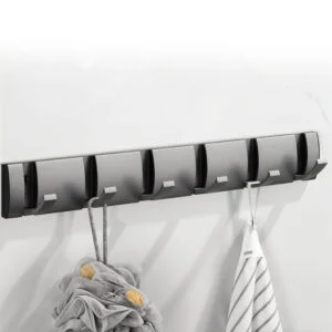 Porte Manteau Mural Métallique avec 6 Crochets – Élégance, solidité et gain d’espace