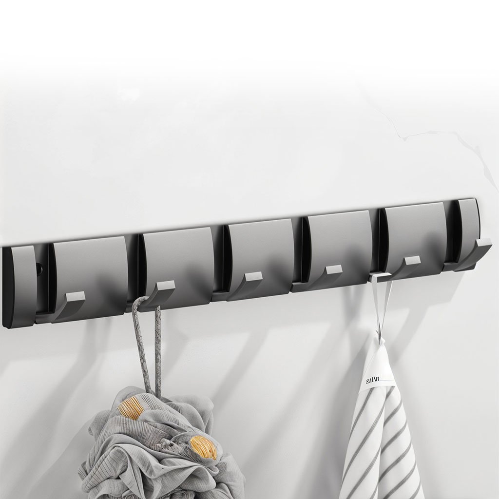 Porte Manteau Mural Métallique avec 6 Crochets – Élégance, solidité et gain d’espace - Image 2