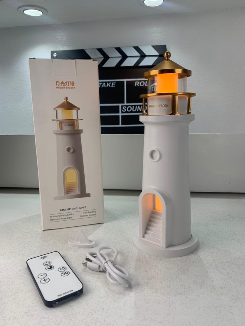 Veilleuse Lune Projecteur LED – Lampe Phare Rechargeable avec Télécommande - Image 7