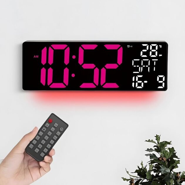 Horloge Digitale LED Design Moderne – Élégance, Lumière et Simplicité