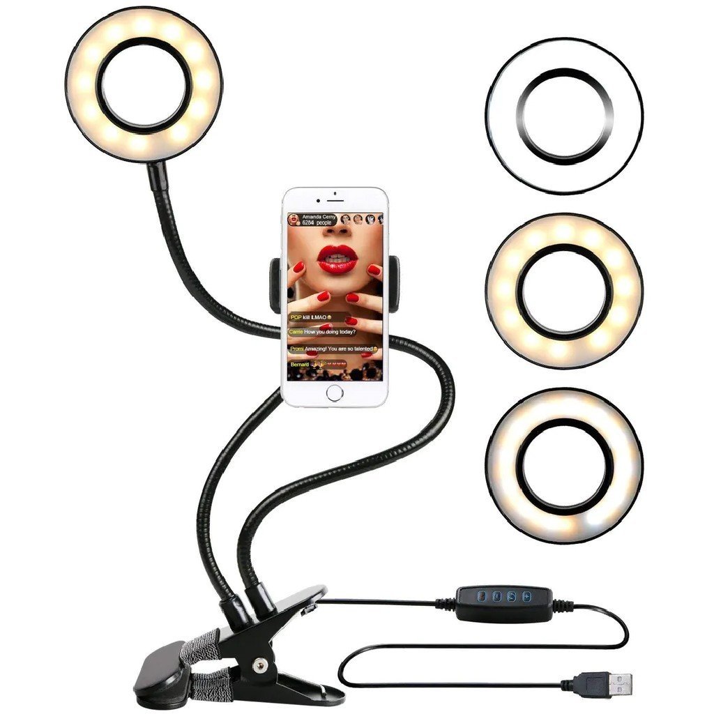 Lampe Annulaire avec Support Flexible