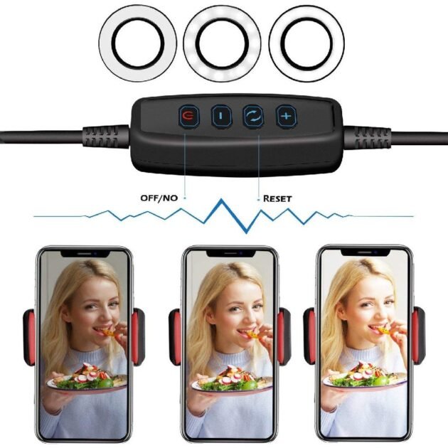 Lampe Annulaire avec Support Flexible