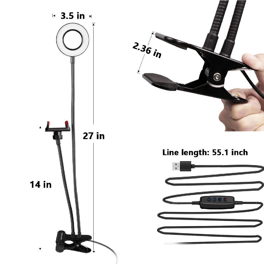 Lampe Annulaire avec Support Flexible - Image 3