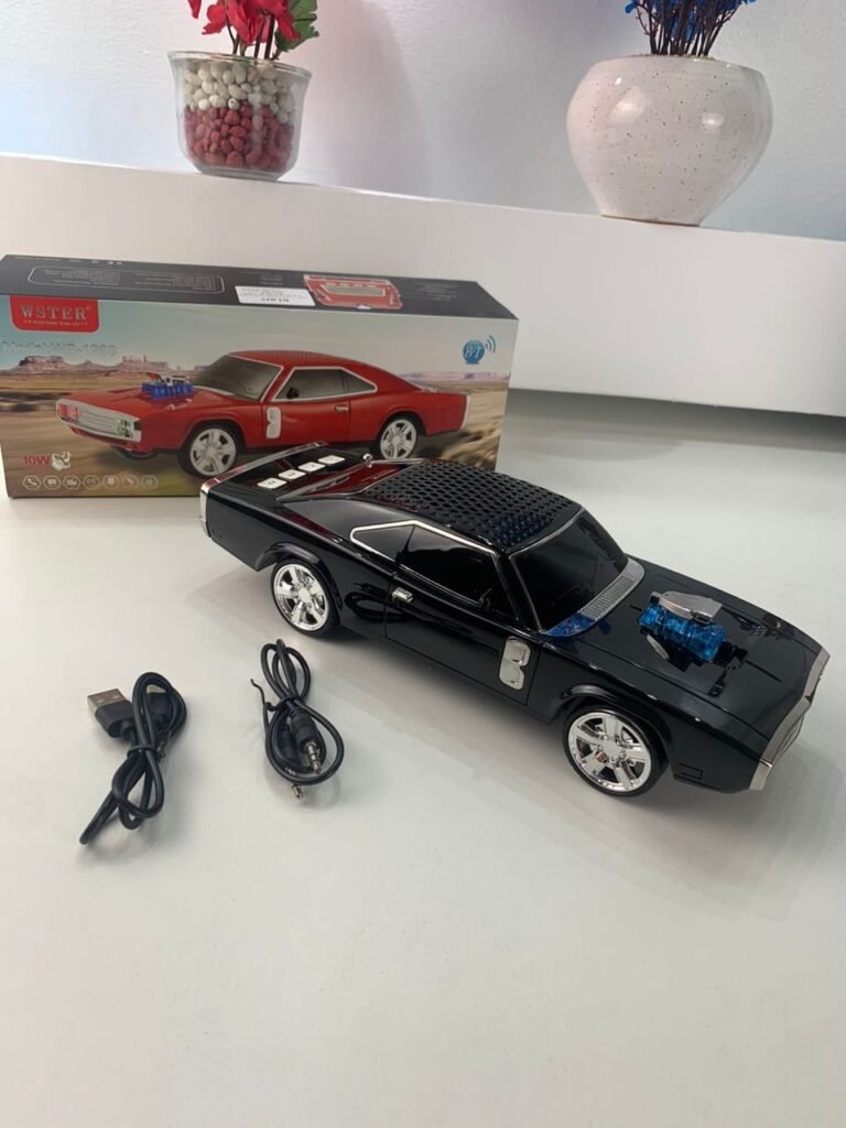 Voiture Haut-Parleur Bluetooth Sans Fil Rechargeable WSTER CAR 1968