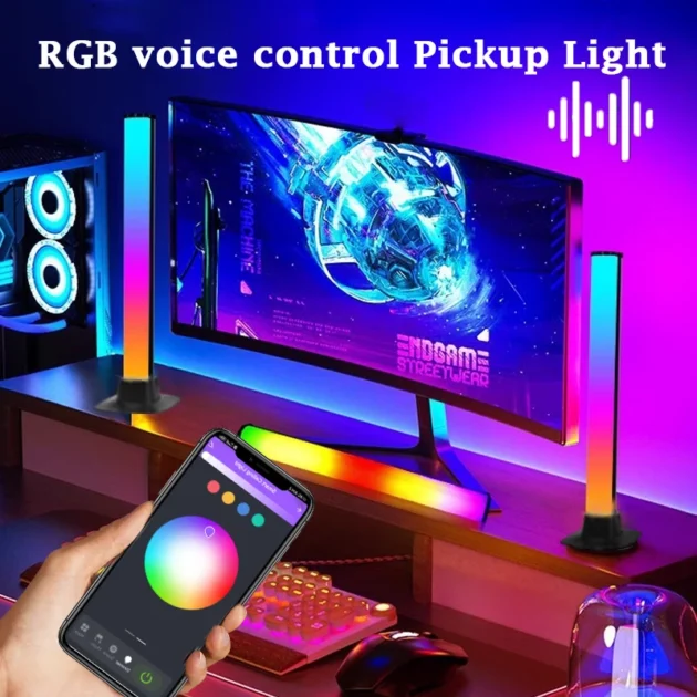 Barre LED RGB Intelligente Synchronisée avec la Musique – Ambiance Immersive