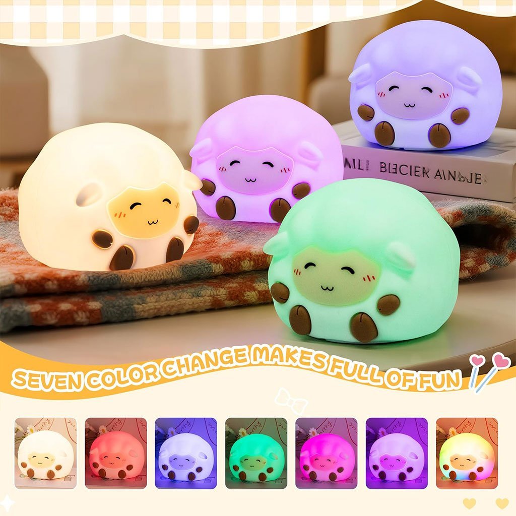 Veilleuse Mouton LED Souple et Rechargeable – Lampe Enfant en Silicone - Image 6