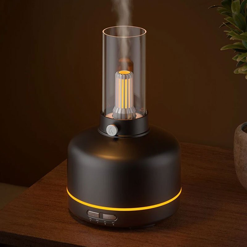 Lampe Humidificateur d’Air Vintage USB – Éclairage Doux & Diffusion d’Huiles Essentielles - Image 7
