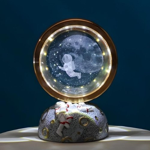 Lampe Cristal 3D Système Solaire