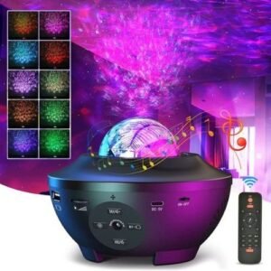 Projecteur Galaxie 3D Laser Bluetooth + haut-parleur USB