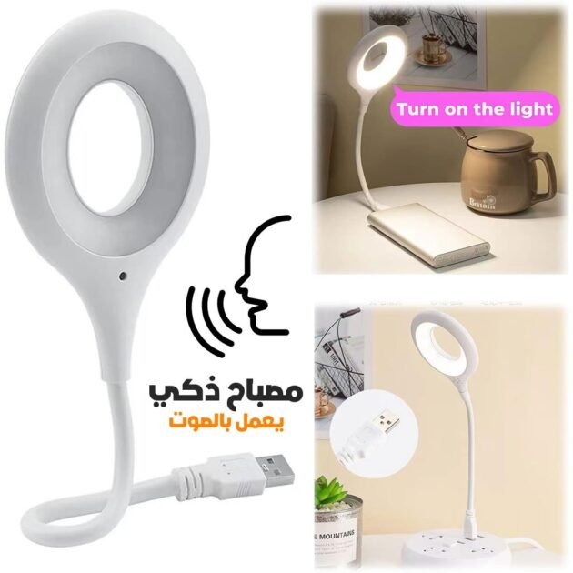 Lampe LED USB de Lecture à Commande Vocale  intelligente