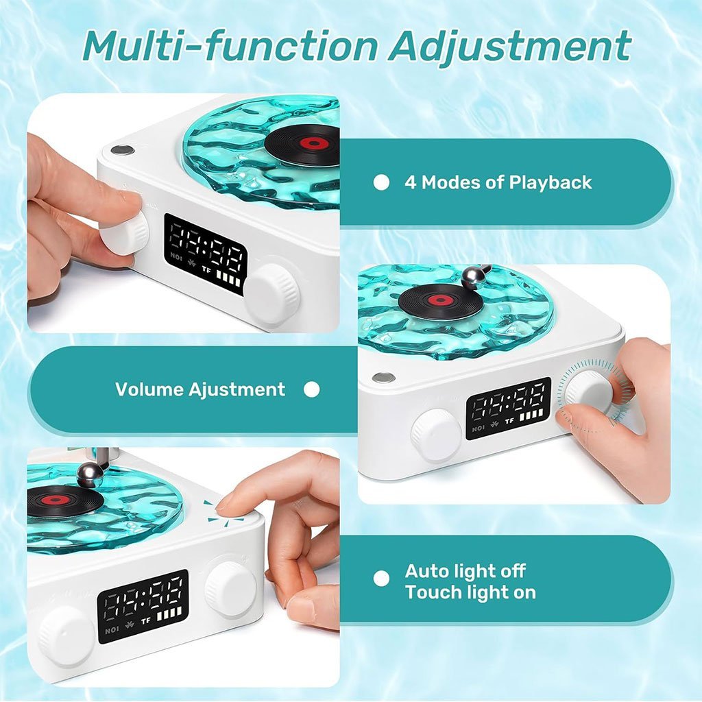 Lampe Vinyle Relaxante 3 Modes Sans Fil Bluetooth - Image 3