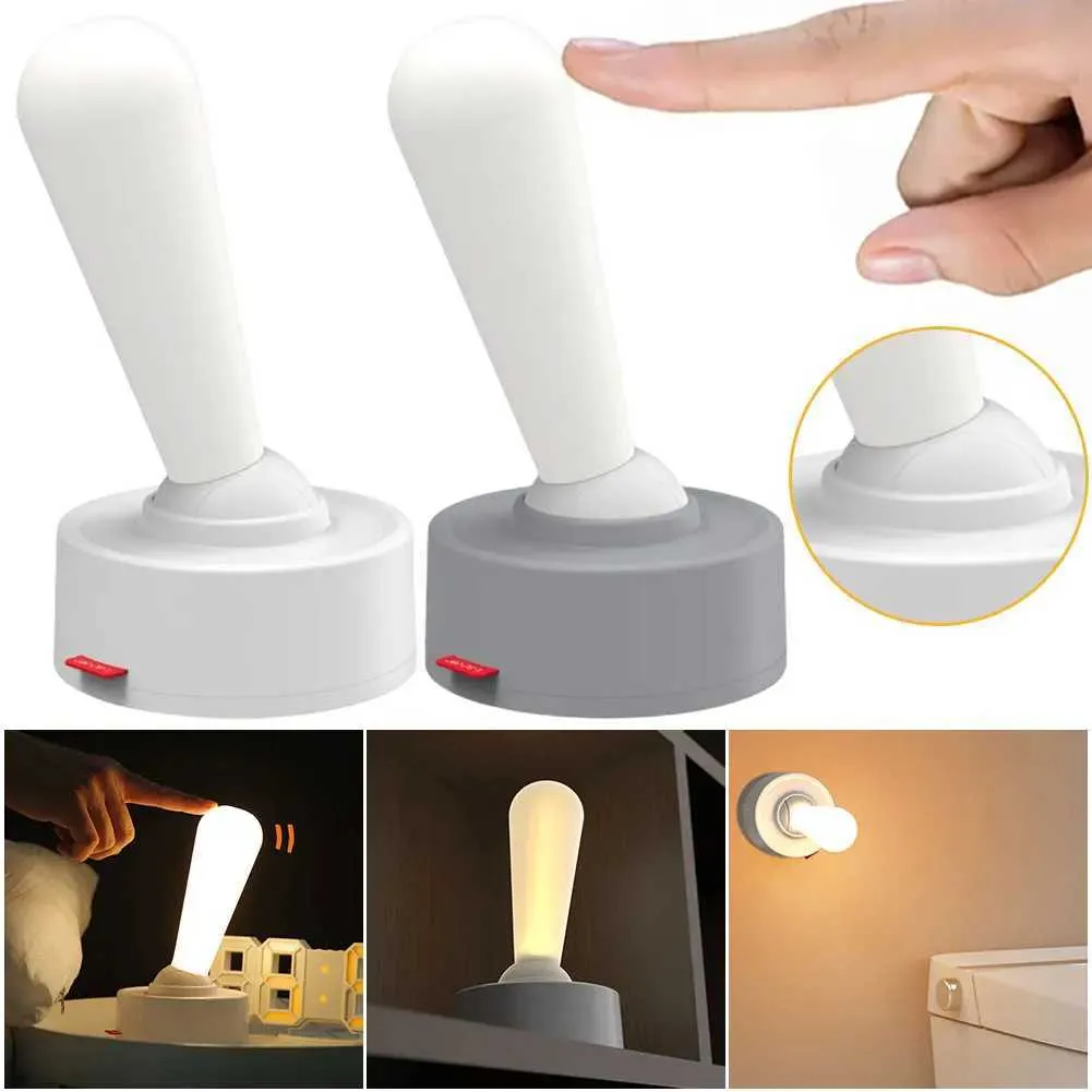 Veilleuse LED Design à Levier Rechargeable avec Interrupteur à Bascule
