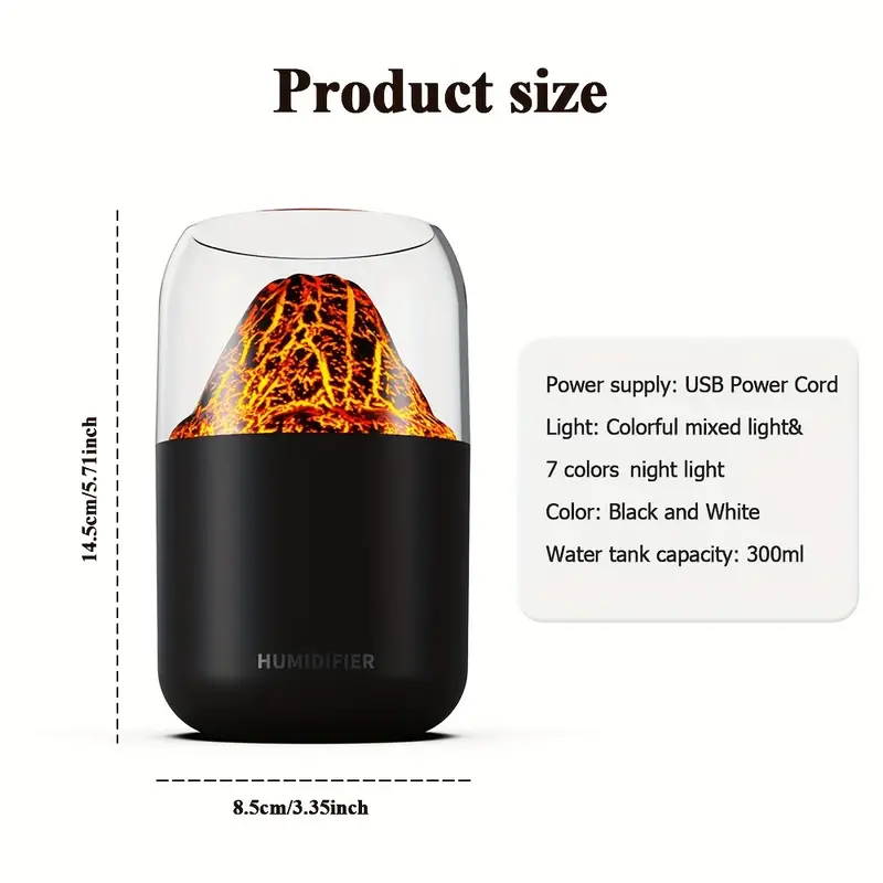 Diffuseur d'Arômes Volcanique ultrasonique 300ml - Image 3
