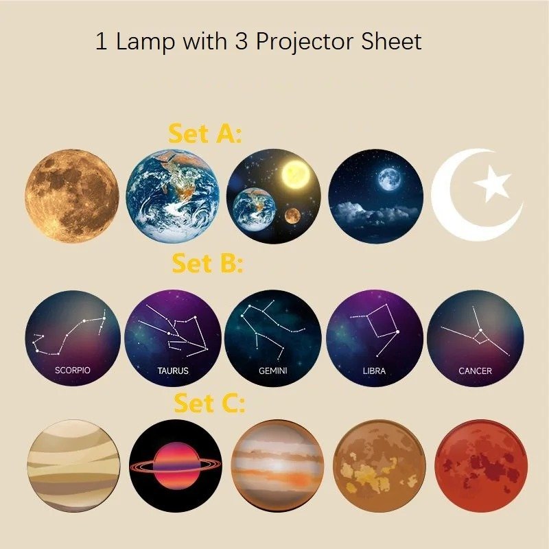 Projecteur d'Étoiles & Univers avec 15 motifs - Image 2