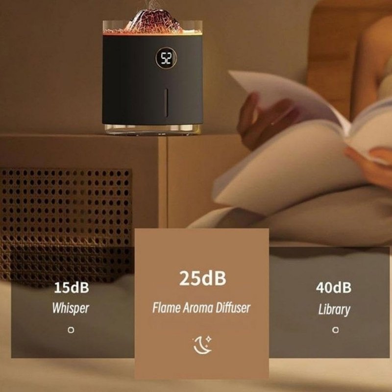 Humidificateur Effet Volcan Rechargeable et Pratique - Image 4