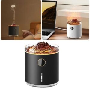 Humidificateur Effet Volcan Rechargeable et Pratique