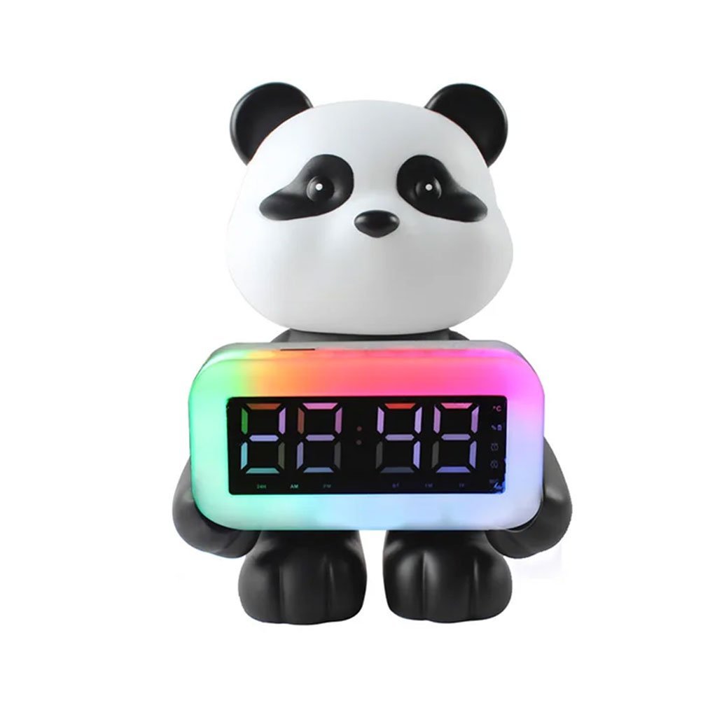 Enceinte Bluetooth Panda et Réveil Numérique RGB CH-M53 – Douceur, musique et lumière en un seul compagnon - Image 3