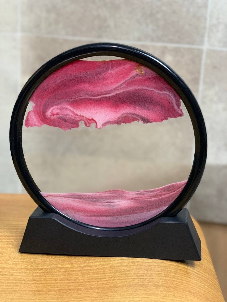 Sablier en Verre 3D Rond Élégant - 12 pouces - Image 3