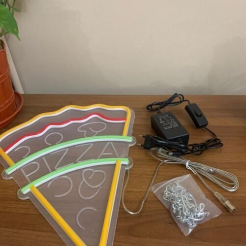 Enseigne Néon Pizza LED - Design Attrayant, 40x30cm - Image 3