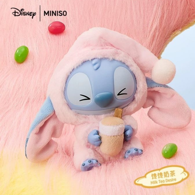 Médaille Surprise de Stitch Labubu – Blind Box Porte-Clé