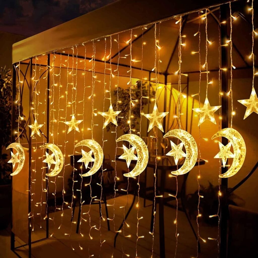 Guirlande Lumineuse Ramadan Croissant & Étoile V4 – Une ambiance spirituelle douce et élégante