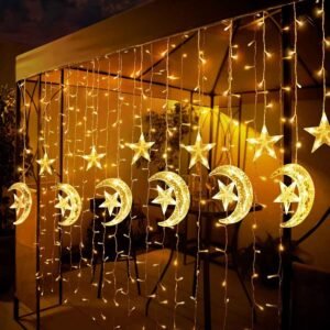Guirlande Lumineuse Ramadan Croissant & Étoile V4 – Une ambiance spirituelle douce et élégante