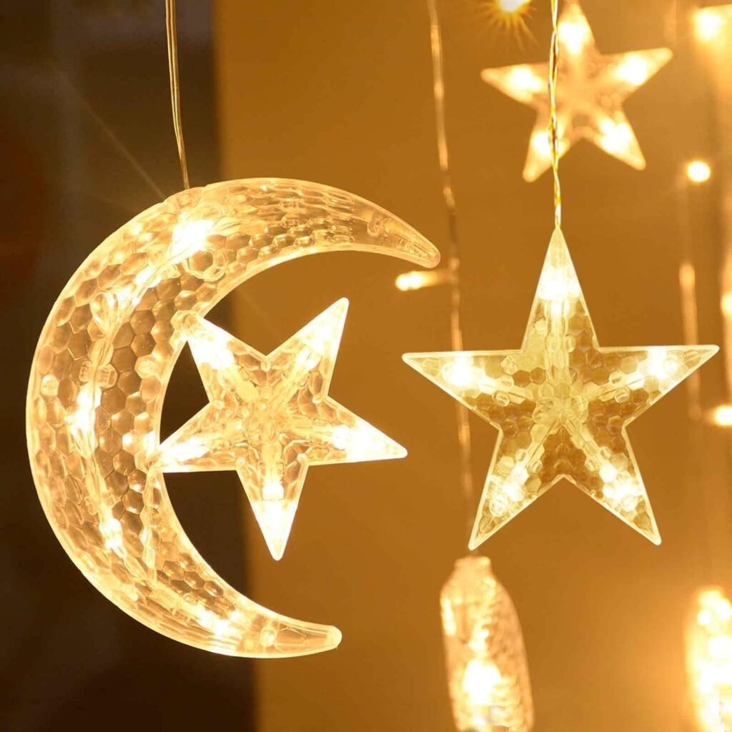Guirlande Lumineuse Ramadan Croissant & Étoile V4 – Une ambiance spirituelle douce et élégante
