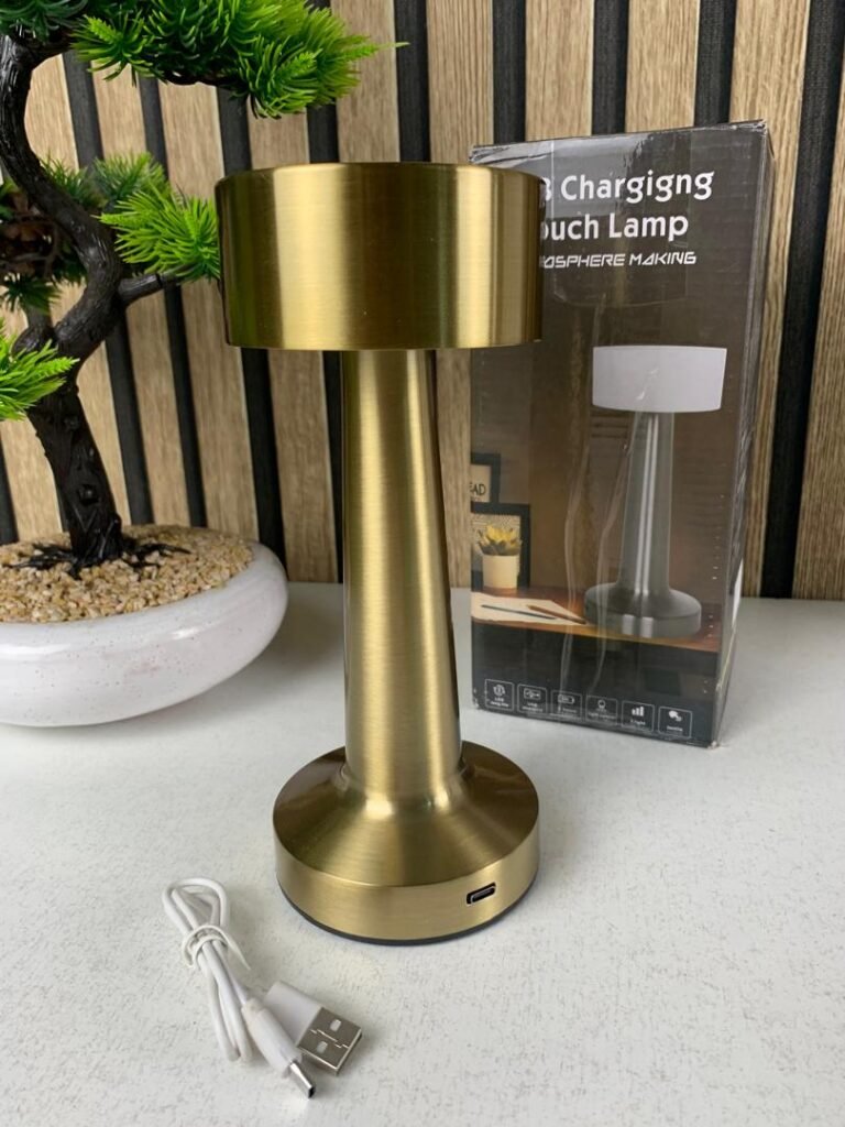 Lampe de Table LED Tactile Sans Fil – Éclairage Élégant à 3 Intensités Variables